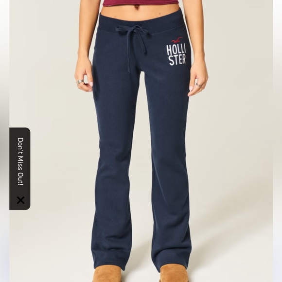 Hollister Pants - Hollister Logo Graphic Boot Sweatpants new small short